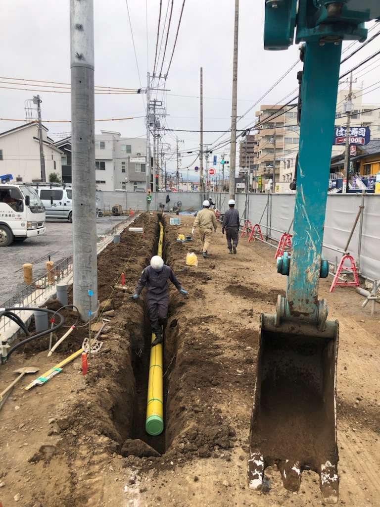 埼玉県にて造成地ガス工事